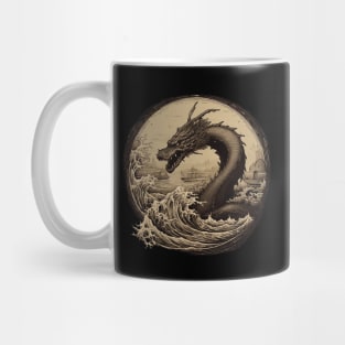 Japanese Sea Dragon Vintage Mug